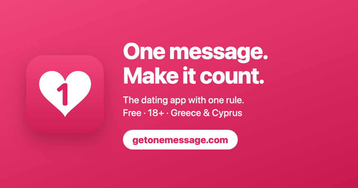 I built OneMessage, a dating app where you get one message per person